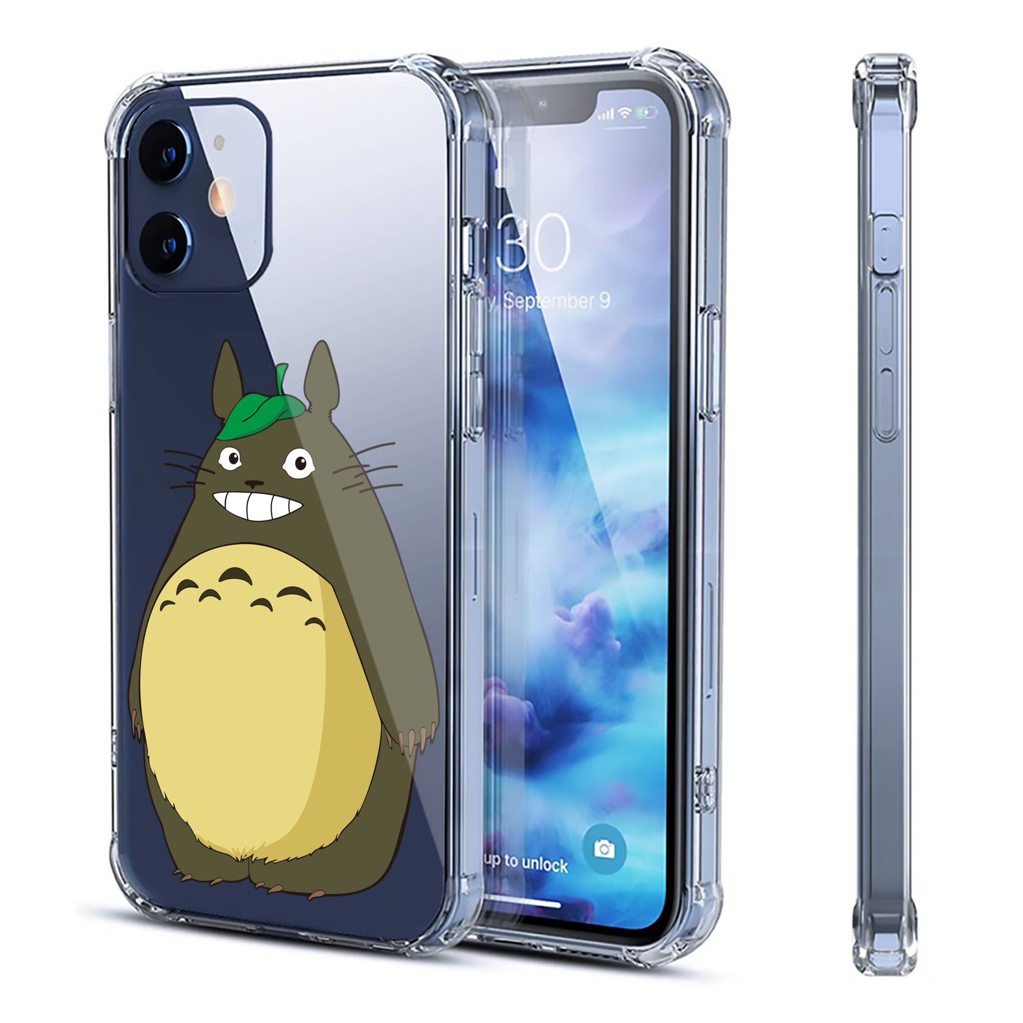 （画像用） となりのトトロ 草壁メイ 草壁サツキ My Neighbor Totoro Satsuki Kusakabe Mei Kusakabe 【iPhone 12シリーズ対応】透明スマホケース（クリアソフトケース）